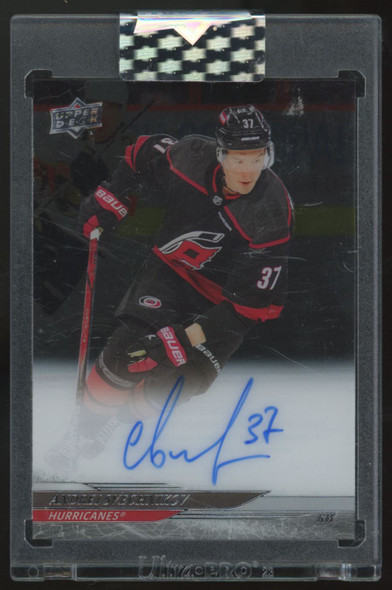 2024-25 Upper Deck Clear Cut Andrei Svechnikov Auto #CC-AS