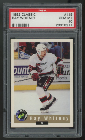 1992-93 Classic Ray Whitney RC Draft Picks #119 PSA 10