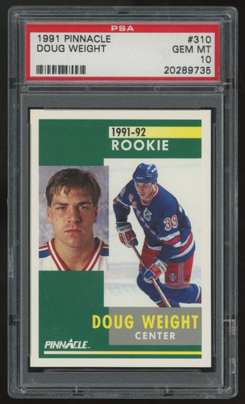 1991-92 Pinnacle Doug Weight RC #310 PSA 10