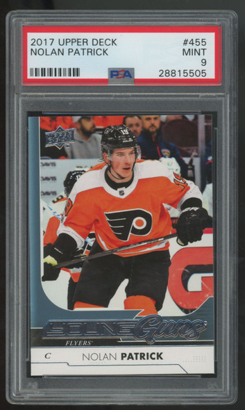 2017-18 Upper Deck Nolan Patrick RC Young Guns #455 PSA 9