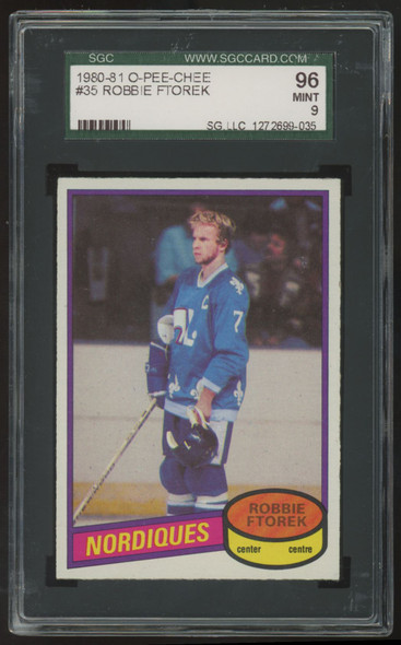 1980-81 O-Pee-Chee Robbie Ftorek #35 SGC 9