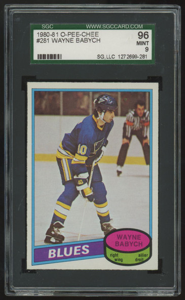 1980-81 O-Pee-Chee Wayne Babych #281 SGC 9