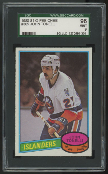 1980-81 O-Pee-Chee John Tonelli #305 SGC 9