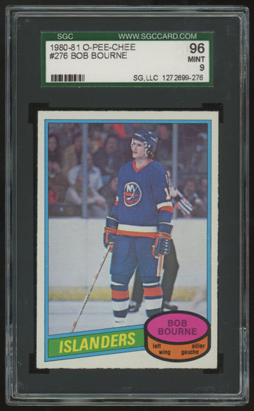 1980-81 O-Pee-Chee Bob Bourne #276 SGC 9