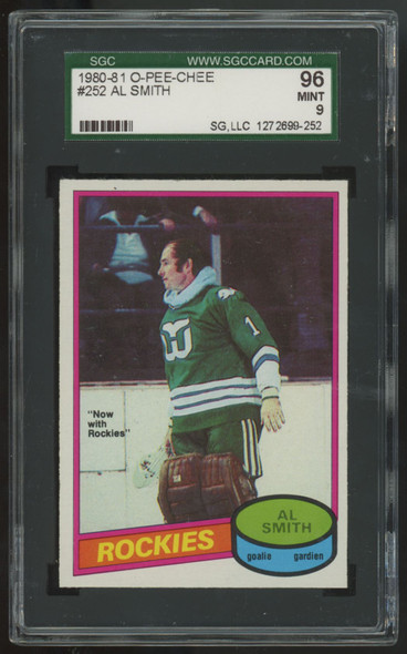 1980-81 O-Pee-Chee Al Smith #252 SGC 9