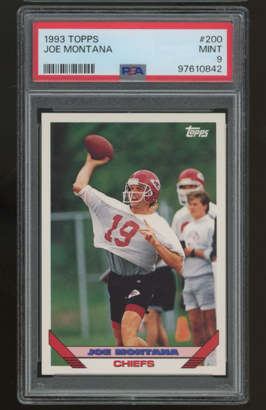 1993 Topps Joe Montana #200 PSA 9