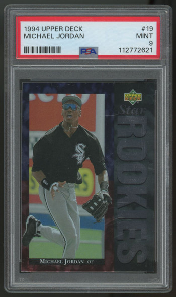 1994 Upper Deck Baseball Michael Jordan RC Star Rookies #19 PSA 9