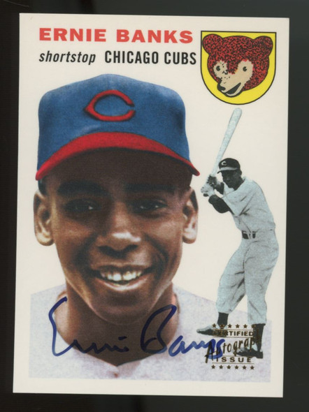 1999 Topps Stars Ernie Banks 1954 Rookie Reprint Auto #94