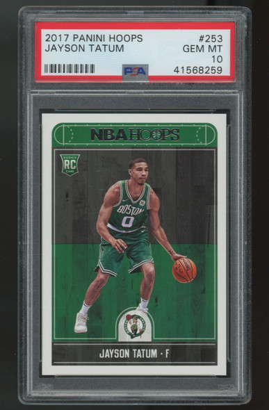 2017-18 Panini Hoops Jayson Tatum RC #253 PSA 10 *259