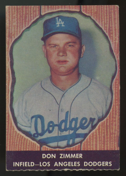 1958 Hires Root Beer Don Zimmer No Tab #41 VG/EX