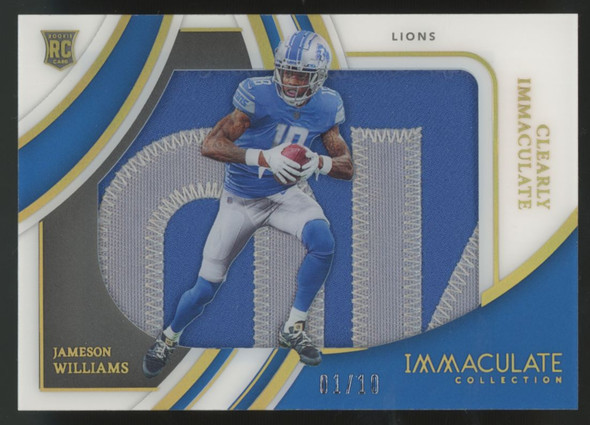 2022 Panini Immaculate Collection Jameson Williams RC Patch /10 #IRJ-JWI