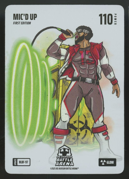 2025 Bo Jackson Battle Arena Mike Evans Mic'd Up First Edition Glow #BLBF-97