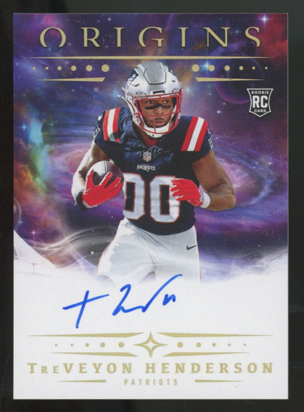 2025 Panini Origins TreVeyon Henderson RC Auto #RA-THE