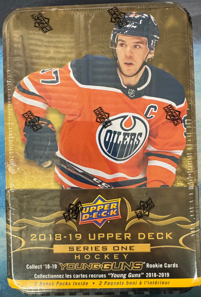 2018/19 Upper Deck Hockey Series 1 Tin Factory Sealed