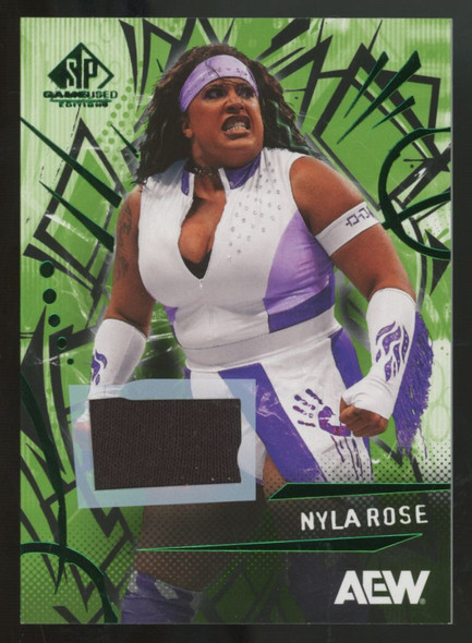 2025 Upper Deck AEW SP Game Used Nyla Rose Green Patch #53