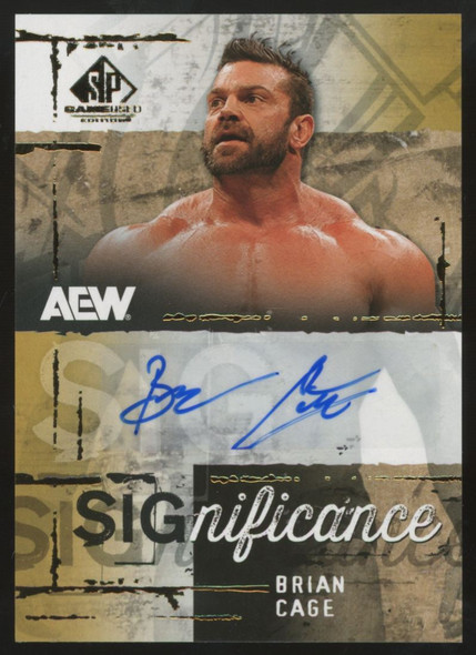 2025 Upper Deck AEW SP Game Used Brian Cage Significance Auto #SIG-BC