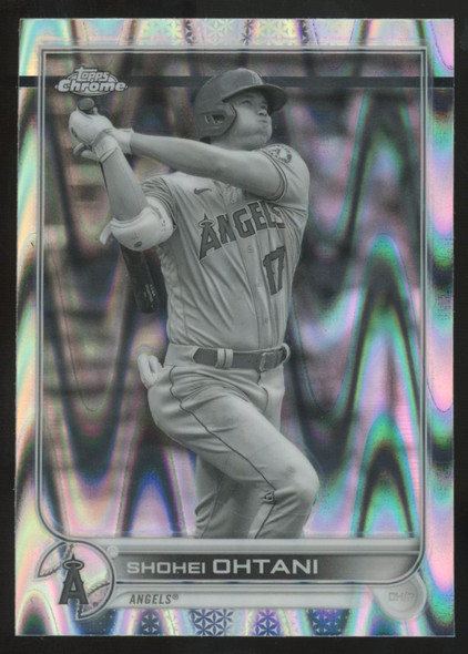 2022 Topps Chrome Sonic Shohei Ohtani Black/White Raywave Refractor #1