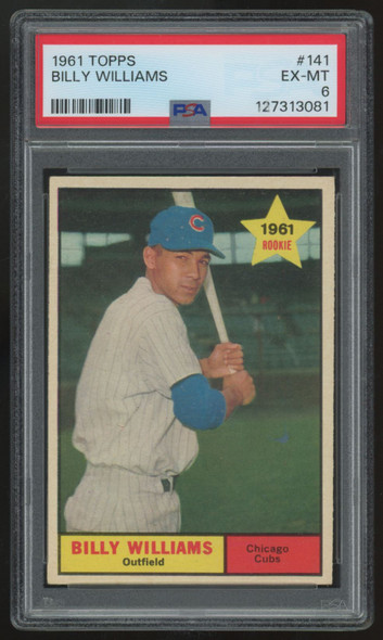 1961 Topps Billy Williams RC #141 PSA 6 *081