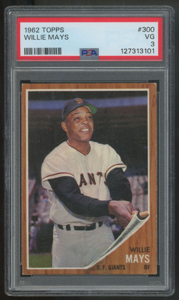 1962 Topps Willie Mays #300 PSA 3 *101