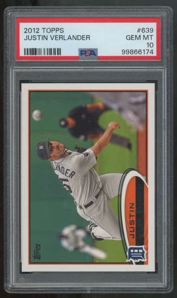 2012 Topps Justin Verlander #639 PSA 10 *174