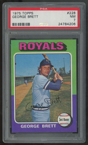 1975 Topps George Brett RC #228 PSA 7