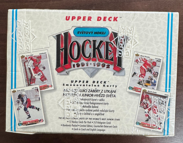 1991/92 Upper Deck Hockey World Junior Tournament Box Czech Factory Sealed