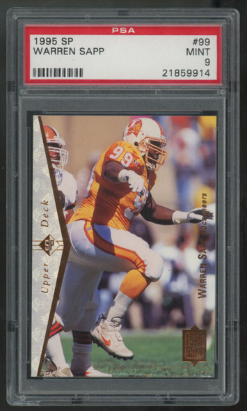 1995 Upper Deck SP Warren Sapp RC #99 PSA 9