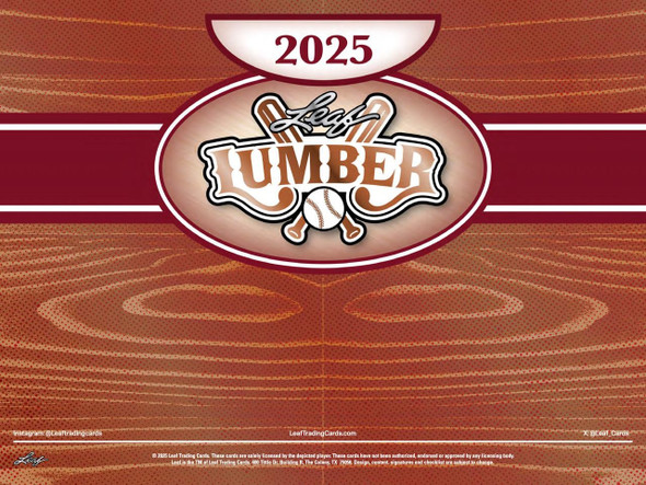 2025 Leaf Lumber Baseball Hobby Box