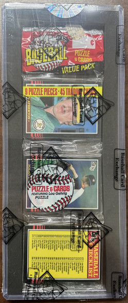 1985 Donruss Baseball Rack Pack Ryan Top BBCE Wrapped and Sealed