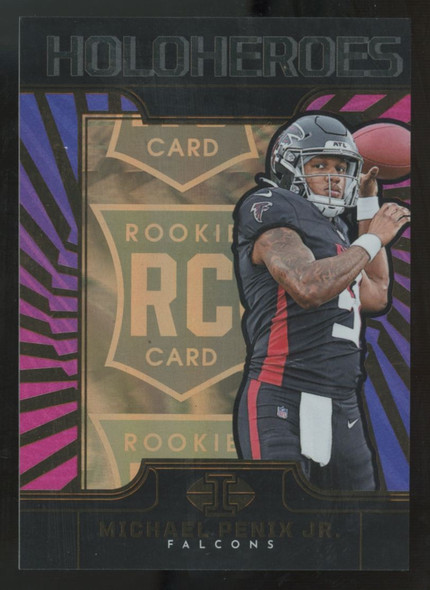 2024 Panini Illusions Michael Penix Jr. RC Holoheroes SSP #6