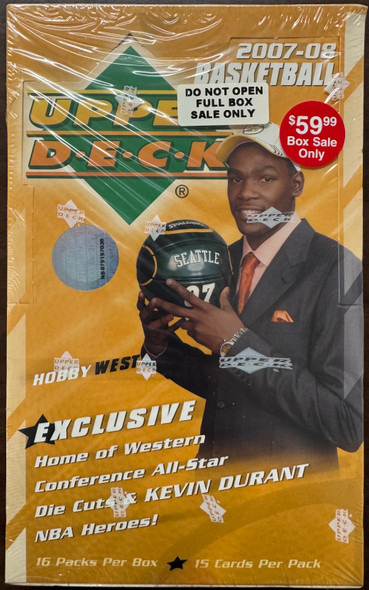2007/08 Upper Deck Basketball Hobby Box Factory Sealed