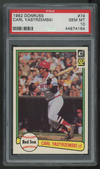 1982 Donruss Carl Yastrzemski #74 PSA 10