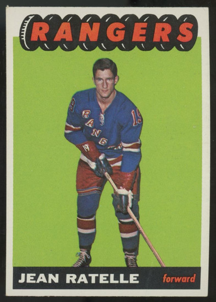 1965-66 Topps Jean Ratelle #25 VG/EX (Crease)
