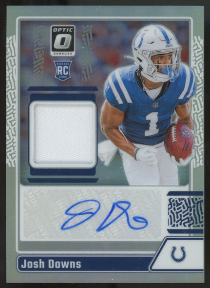 2023 Panini Donruss Optic Josh Downs RC Patch Auto RPA /25 #RPA-JD