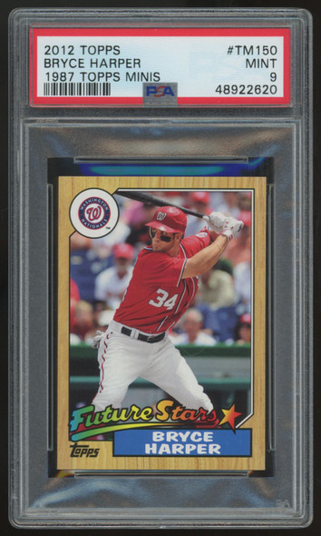 2012 Topps Bryce Harper RC 1987 Mini Future Stars #TM-150 PSA 9