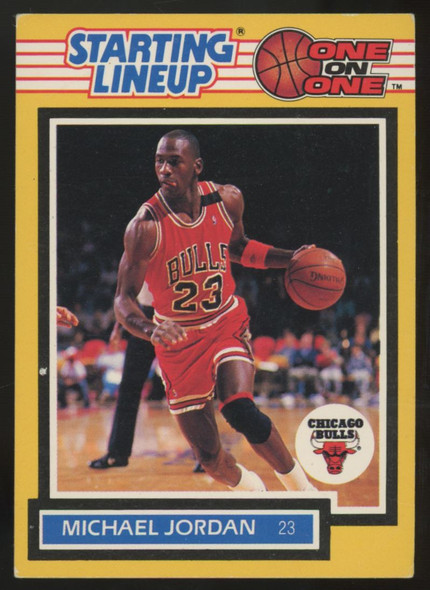 1989-90 Kenner Starting Lineup Michael Jordan One On One G/VG (Creases)