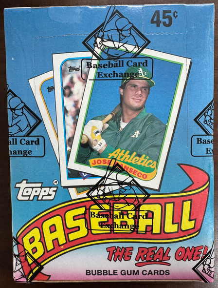 1989 Topps Baseball Unopened Wax Box BBCE Wrapped Sealed FASC