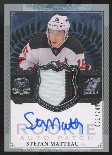 2013-14 Upper Deck The Cup Stefan Matteau RC Patch Auto RPA /249 #113