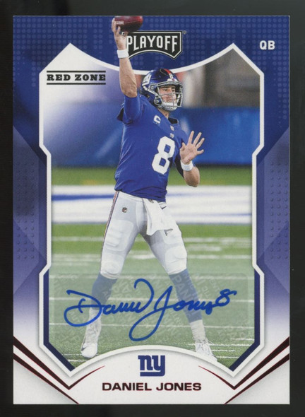 2021 Panini Playoff Daniel Jones Red Zone Auto #107
