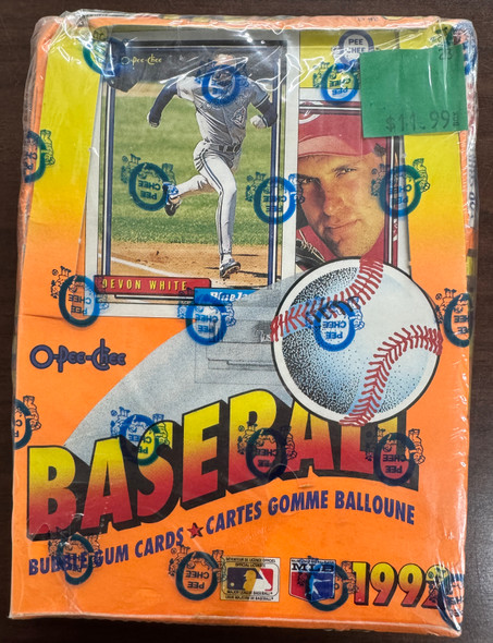 1992 O-Pee-Chee Baseball Wax Box Factory Sealed
