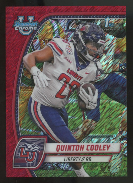 2024 Bowman Chrome U Quinton Cooley 1st Red Shimmer /5 #147