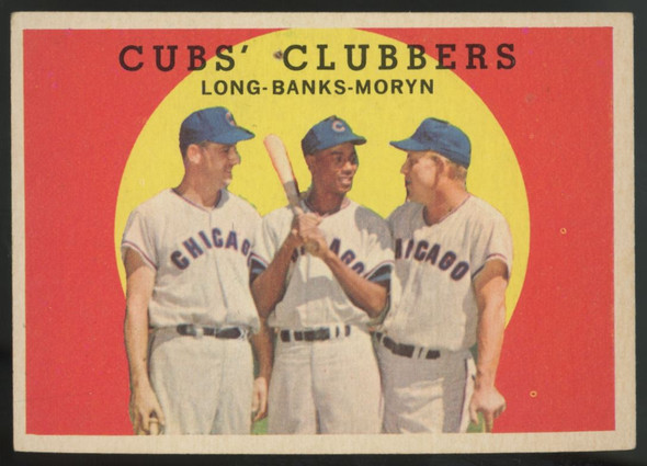 1959 Topps Long/Banks/Moryn Cubs' Clubbers #147 EX