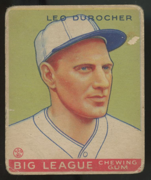 1933 Goudey Leo Durocher #147 Poor