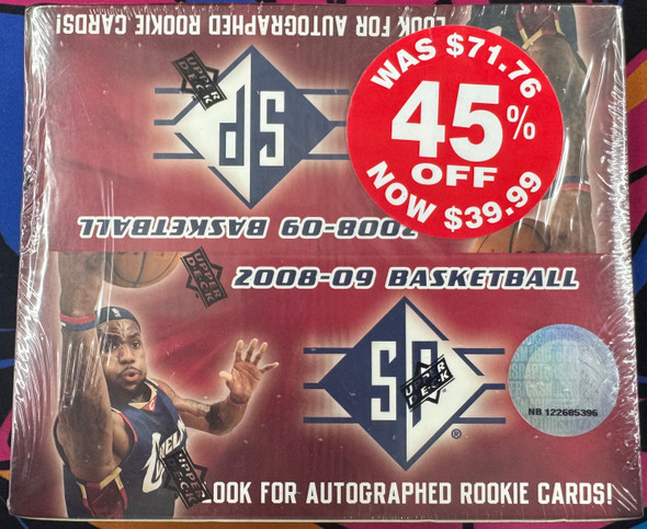 2008/09 Upper Deck SP Basketball Retail Box Factory Sealed