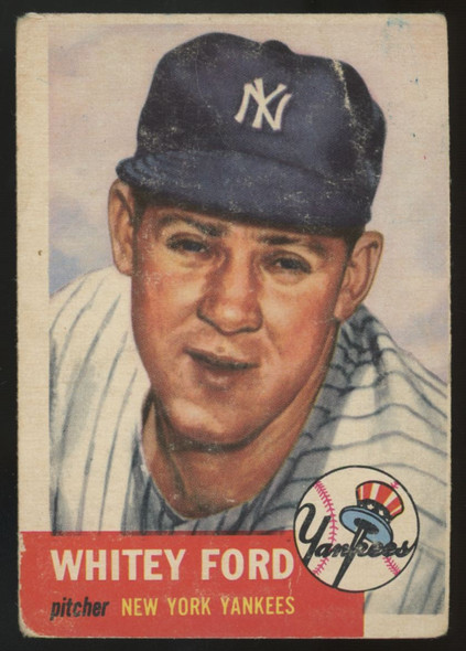 1953 Topps Whitey Ford #207 Poor
