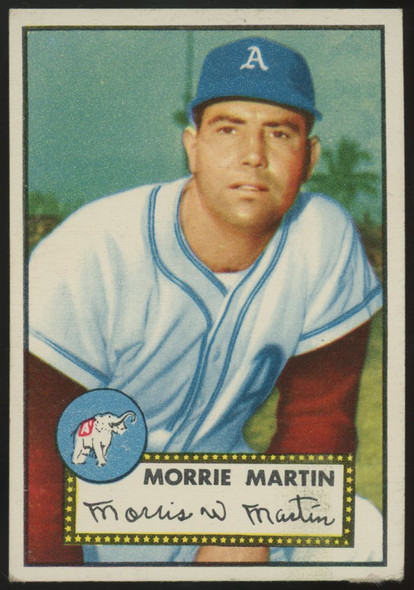 1952 Topps Morrie Martin #131 VG/EX