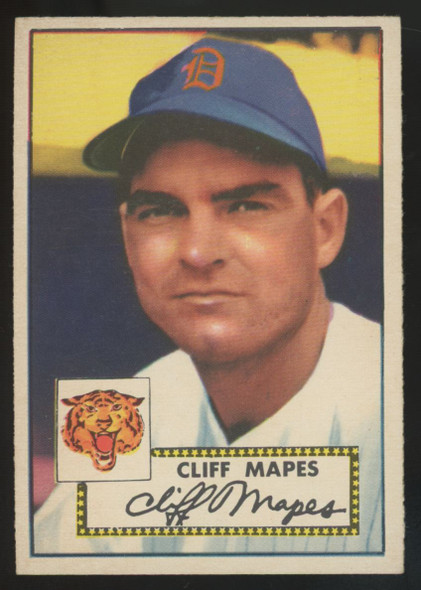 1952 Topps Cliff Mapes RC #103 VG/EX