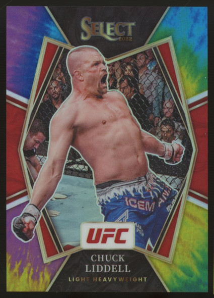 2022 Select UFC Chuck Liddell Premier Level Tie Dye Prizm /25 #128
