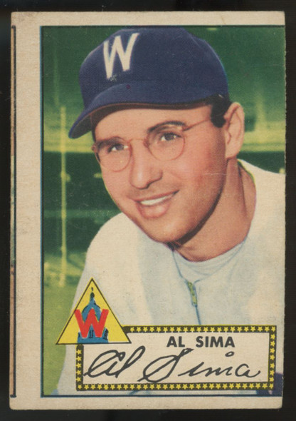 1952 Topps Al Sima RC #93 F/G (MC)