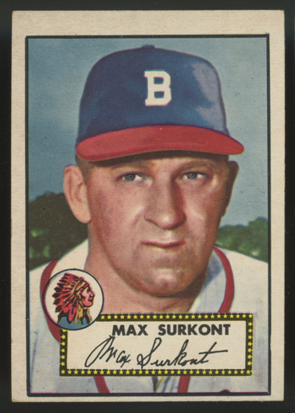 1952 Topps Max Surkont RC #302 VG-VG/EX